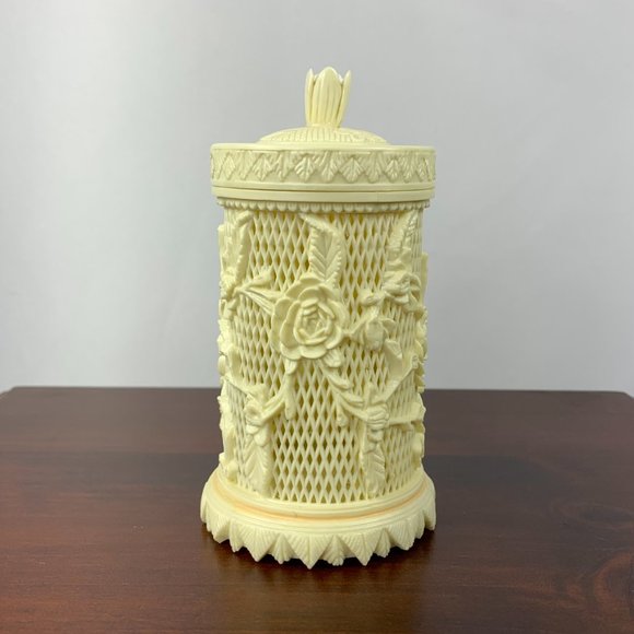 Vintage Carved Celluloid Appetizer Forks & Holder - Picture 2 of 9